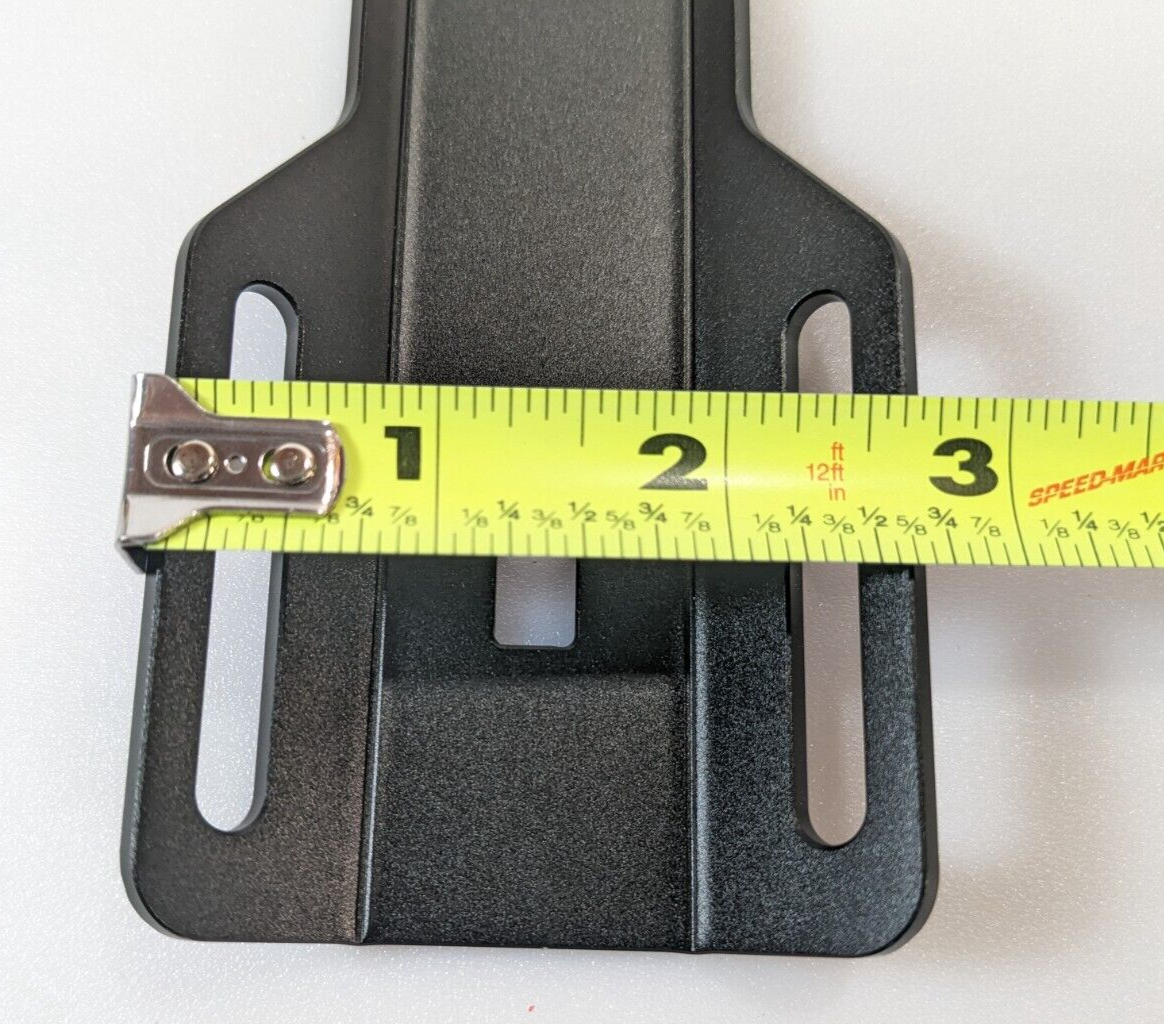 Aluminum Black Single Tank Adapter Scuba Tech Dive Backplate 13 3/4" x 2 3/4 BCD7