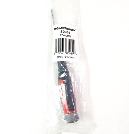GearWrench T7 x 60mm Mini Torx Dual Material Screwdriver 80039 Gear Wrench T-71