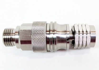 QD Quick Disconnect 2nd Stage Regulator Hose 2 Piece Adapter Set Stainless Steel6