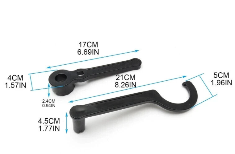 BCD BC Scuba Bladder OPV Flange Multi Spanner Wrench Tool Dive Rite Hollis OMS6