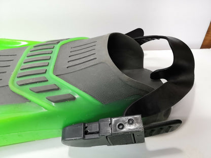 IST Proflex Open Heel Adjustable Fins Flippers Lime Green, Gray Size Large LG L5