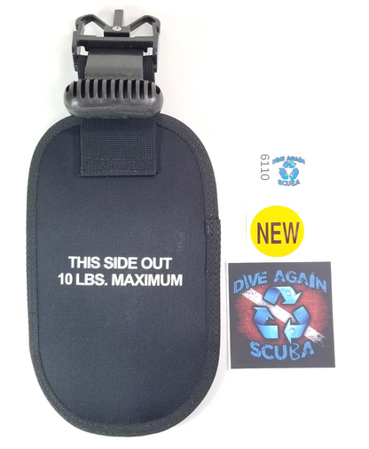 1X Genesis Celeste Replacement Weight Pocket CQR2 Scuba Diving 10lbs CQR-20