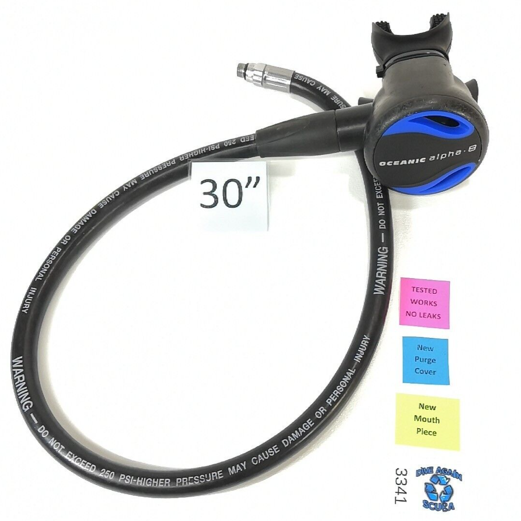 Oceanic Alpha 8 2nd Stage Regulator Scuba Dive NEW Purge Cover + Mouthpiece 33410