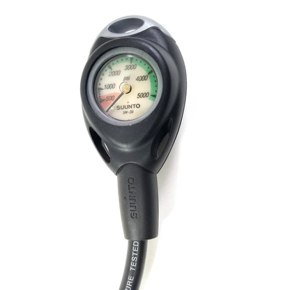 Suunto SM-36 2in 5000 PSI SPG Submersible Pressure Gauge Scuba Dive w Boot #423310
