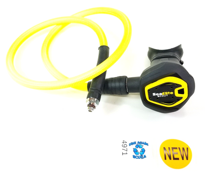 NEW Sea Elite Scout Compact Octo / Octopus 2nd Stage Regulator 40" Braided Hose12