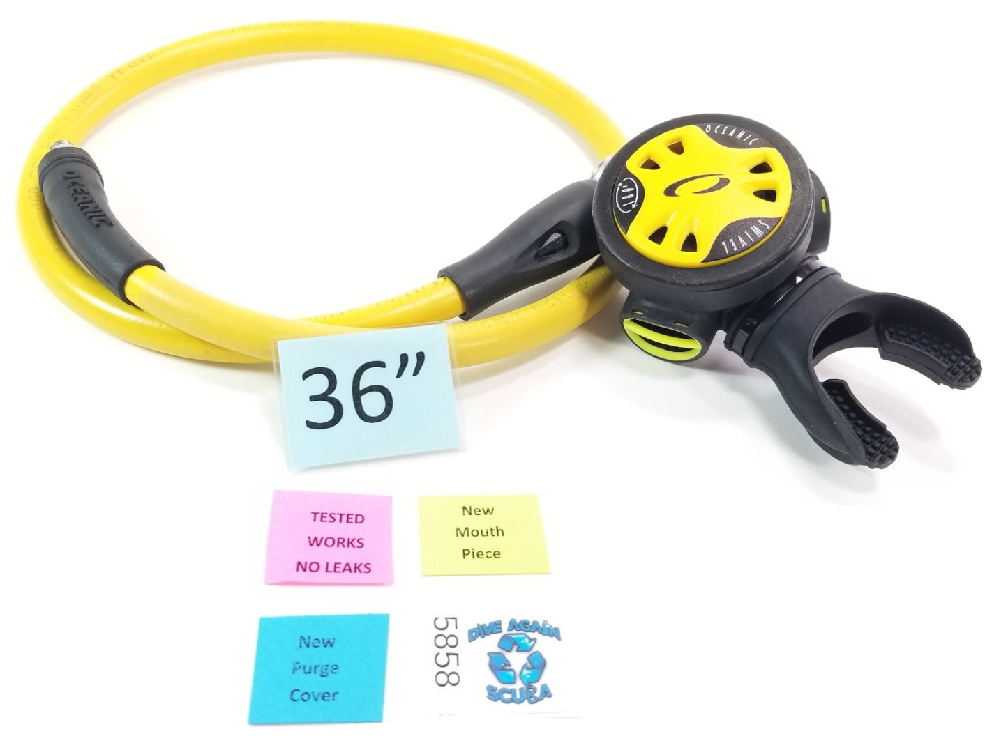 Oceanic Swivel 180 Yellow Scuba Dive Octo Octopus 2nd Stage Regulator Slim line2