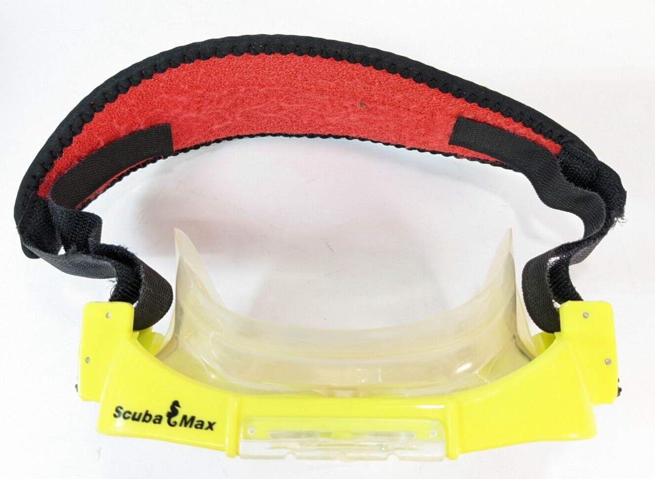 ScubaMax Mask Yellow with Adjustable Comfort Strap Scuba Snorkel, Diving Max4