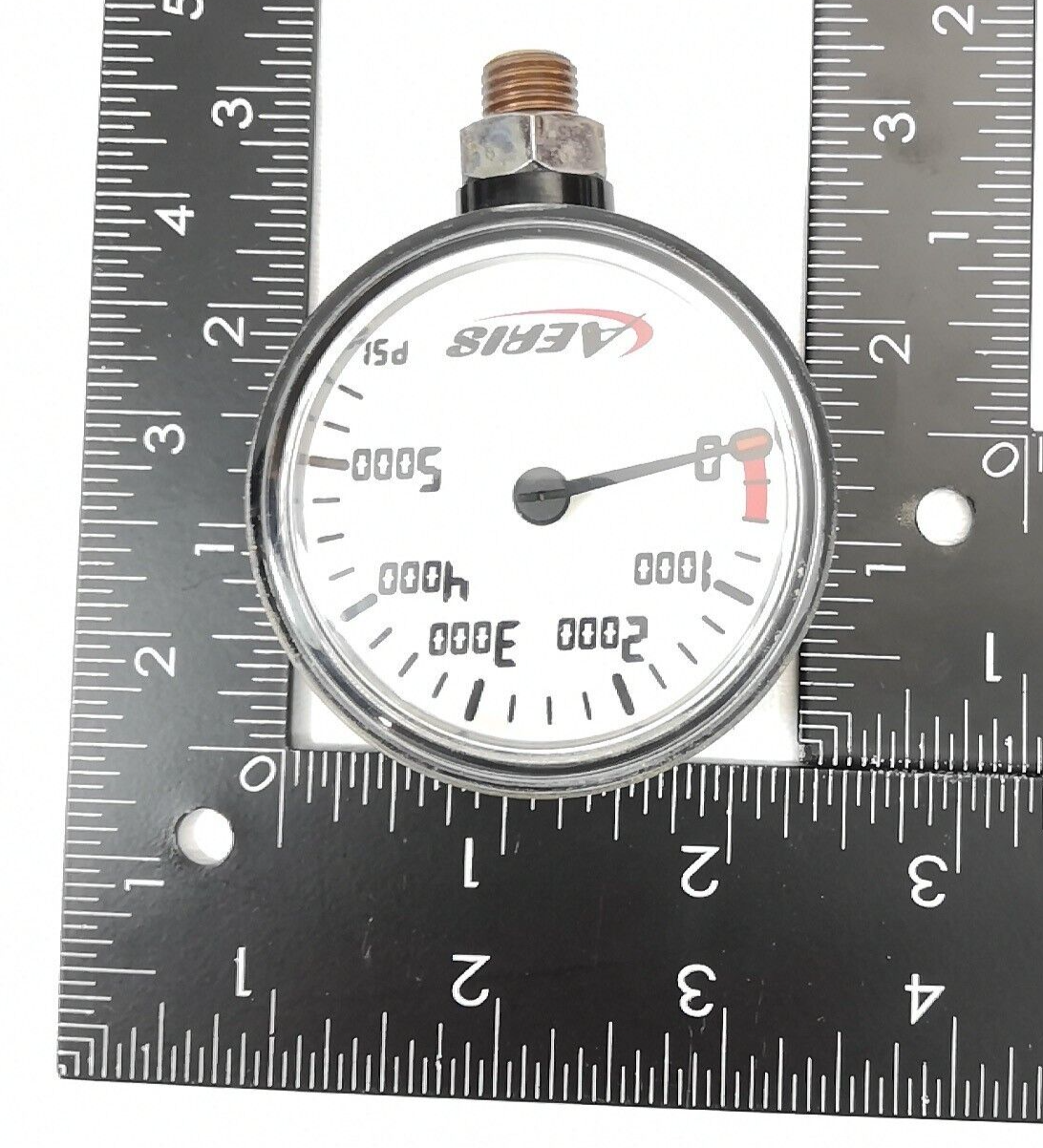 Aeris 5500 PSI Scuba Dive Pressure Gauge SPG Fits Oceanic, Sherwood Genesis 50006