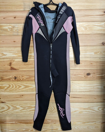 Roxy Syncro Hyperstretch Pink Women's Full Wetsuit Size 16 Scuba Dive 3mm, 2mm