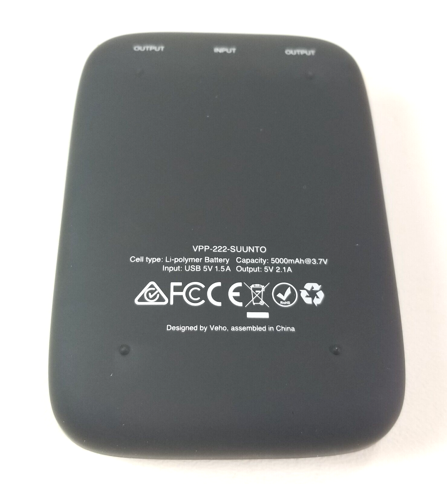 Suunto Pebble Veho 5000mAh Portable Battery Pack for USB Devices Eon Core, D54