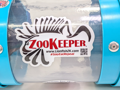 ZooKeeper 12" Lionfish & Marine Debris Containment Unit Teal Scuba Dive Locker1