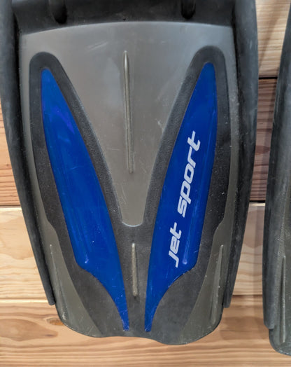 Scubapro Jet Sport Full Foot Scuba Dive Snorkel Fins Size 5-6 XS X-Small Blue4