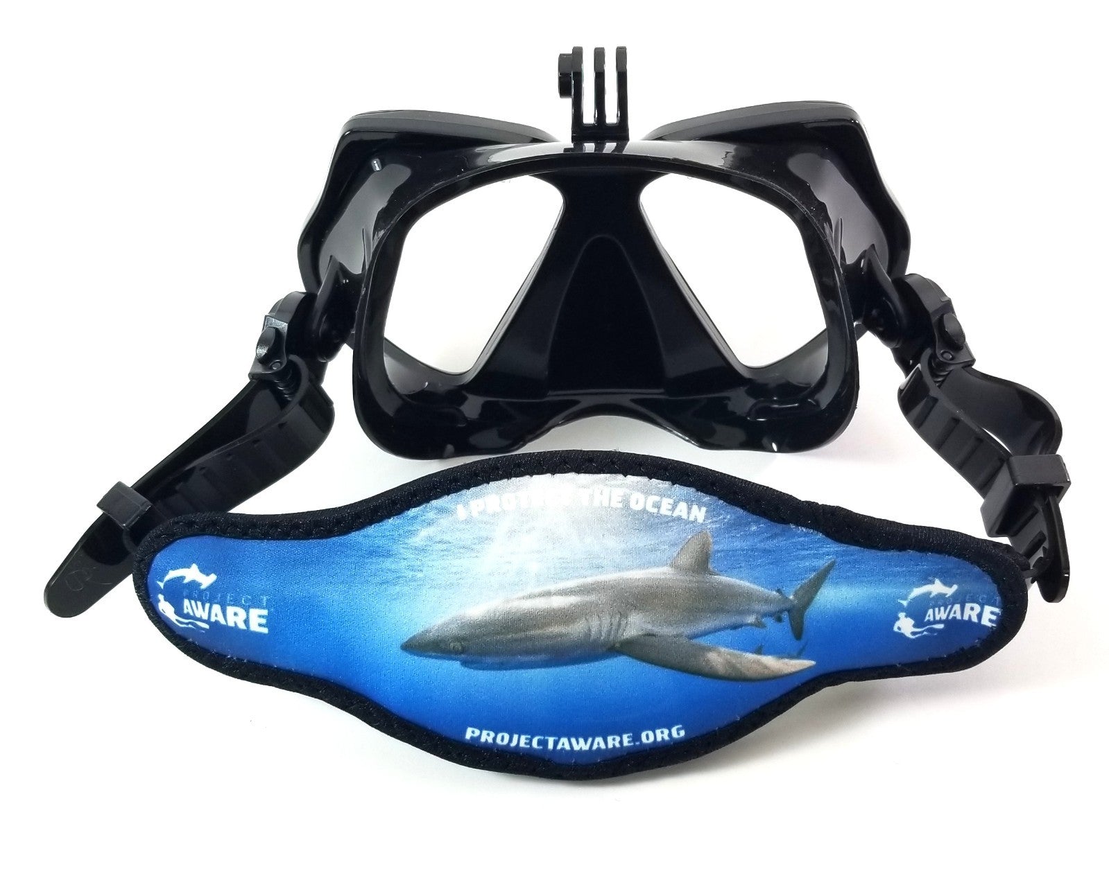 Project Aware Neoprene Scuba Dive Snorkel Mask Strap Wrapper Padded Hair Saver0