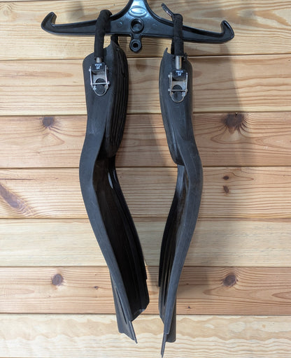 Oceanic Viper Open Heel Dive Snorkel Fins Flippers XL - XS Scuba Spring Straps9