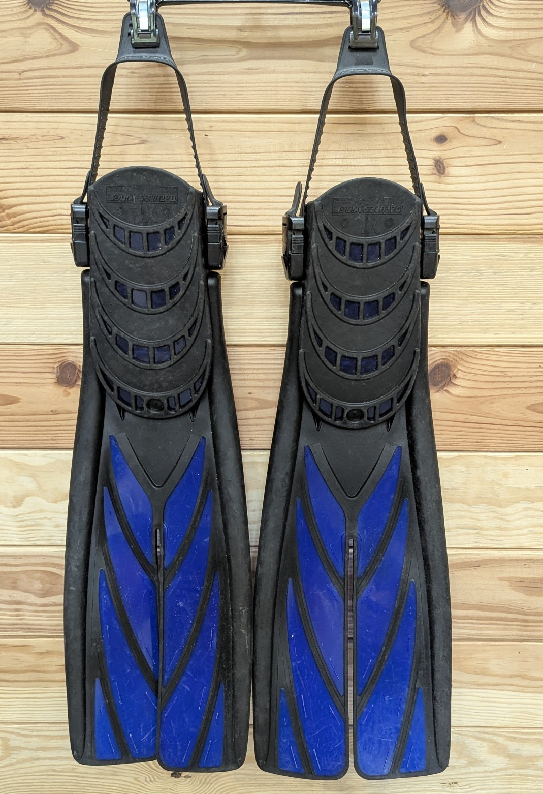 Atomic Aquatics Split Fin Blue Size XL Adjustable Straps Open Heel Scuba Dive1