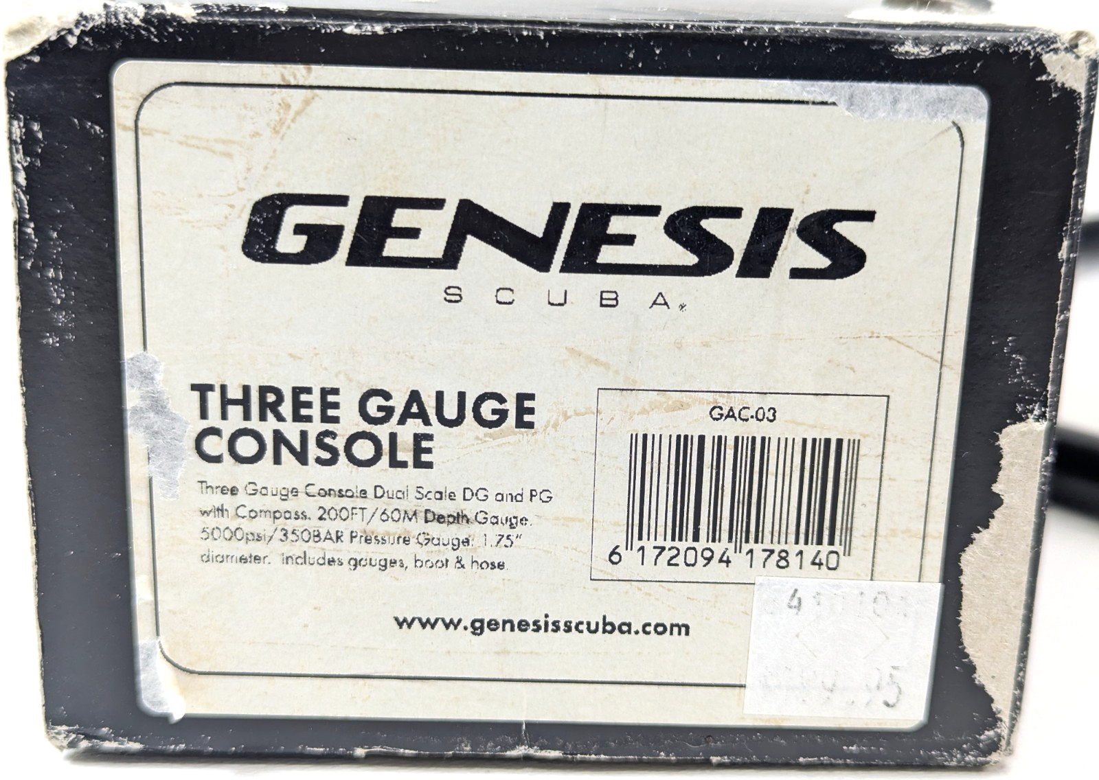 Genesis Navigator 3 Gauge Scuba Dive Complete Console Pressure, Depth, Compass2