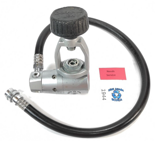 Oceanic Omega 1st First Stage Yoke Scuba Dive Diving Regulator + Inflator Hose0