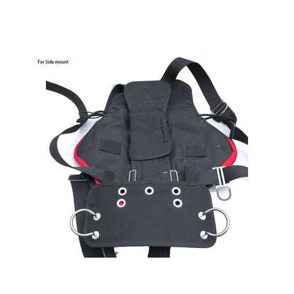 Scuba Dive BCD Butt Plate + Book Screws, Clip Loops Harness Board Sidemount Tech9