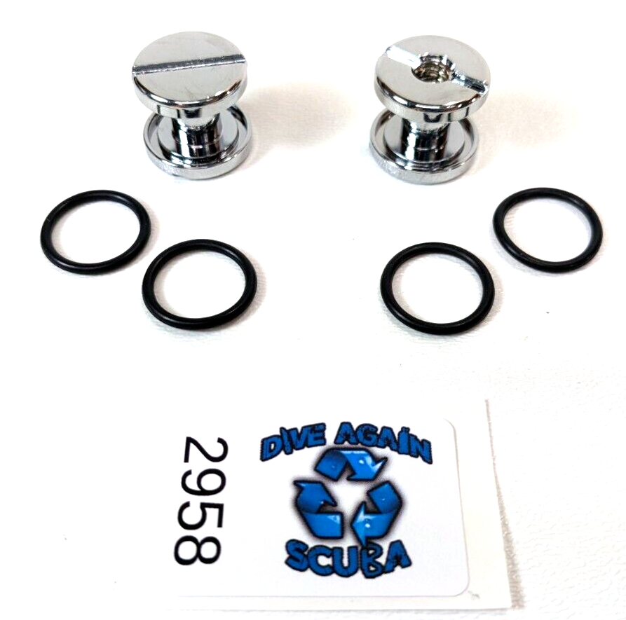 2x Scuba Dive BC BCD Backplate & Harness Book Screw Mounting Bolt 5/16" Diameter0