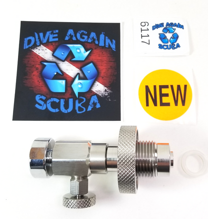 Scuba Dive Compact Travel DIN Tank Cylinder Pressure Checker 350 Bar Check Gauge1