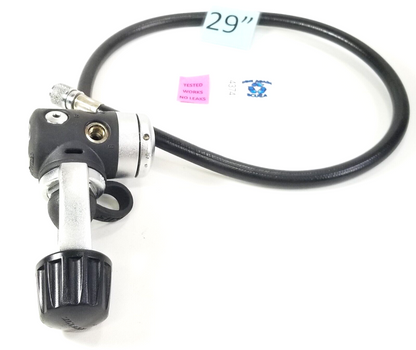 Oceanic DX4 Scuba Dive Regulator Yoke 1st Stage + Standard Inflator Hose   #4374