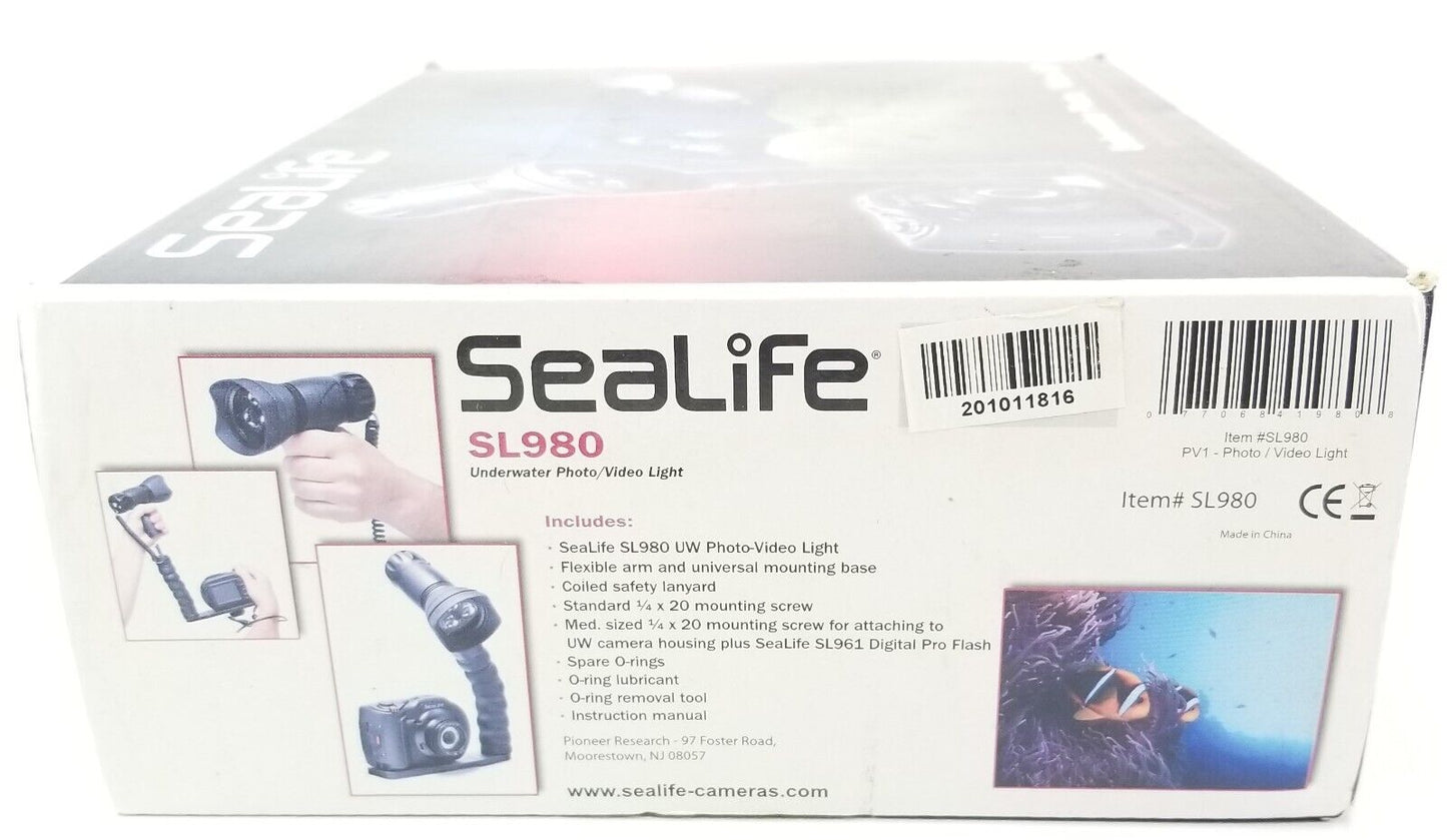 SeaLife SL980 Underwater Camera LED Scuba Dive Photo Video Light 3 X 3W Cree