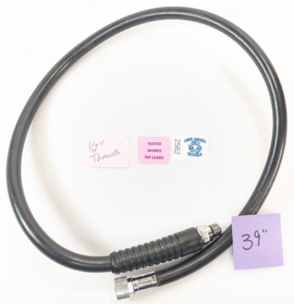 39" Regulator Hose with 1/2" Threads Scuba Dive Diving Low Pressure        #2562