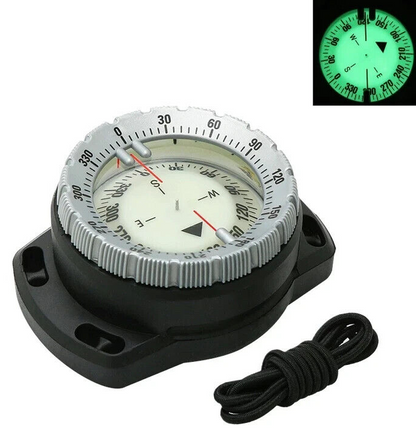 Bungee Wrist Mount Scuba Dive Submersible Compass Comparable to Suunto SK8, SK-8