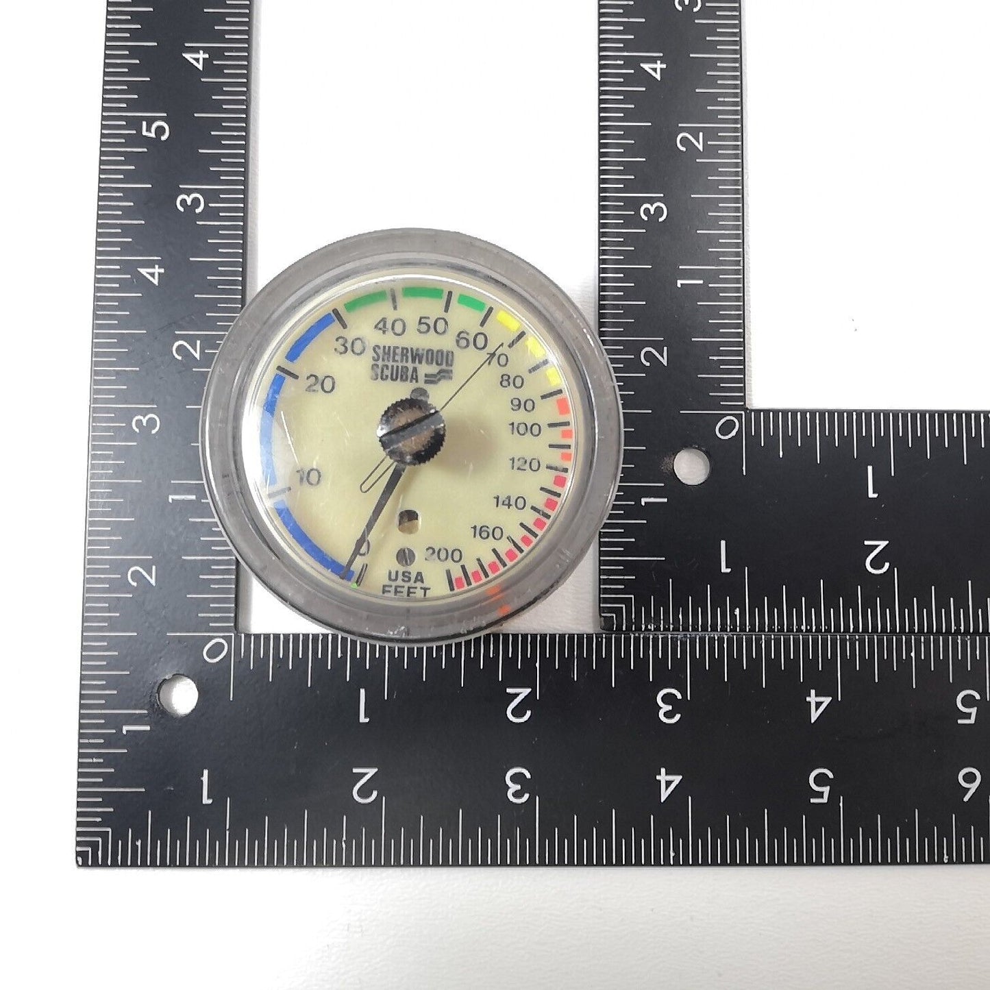 Sherwood 200ft Depth Gauge Puck Module Scuba Dive + Max Depth Gauge Genesis