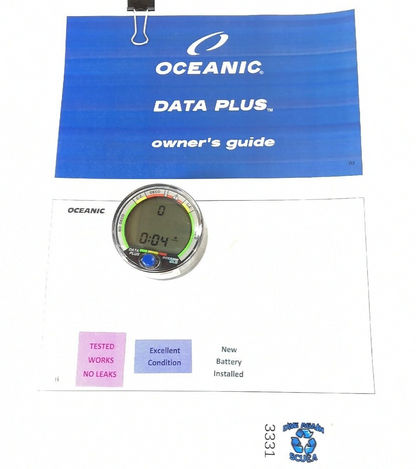 Oceanic Data Plus Air & Nitrox Puck Scuba Dive Computer + Manual           #3331