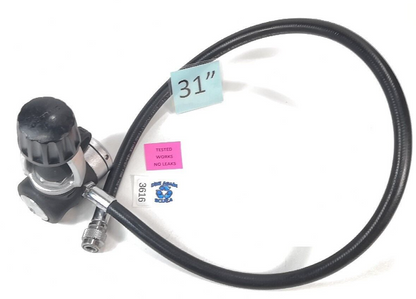 Oceanic DX4 Scuba Dive Regulator Yoke 1st Stage + Standard Inflator Hose   #3616