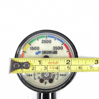 Sherwood 4500 PSI SPG Submersible Scuba Pressure Gauge w Thermometer        #412