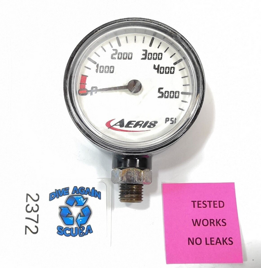 Aeris 5500 Scuba Dive Pressure Gauge SPG Fits Oceanic, Sherwood, Genesis & More