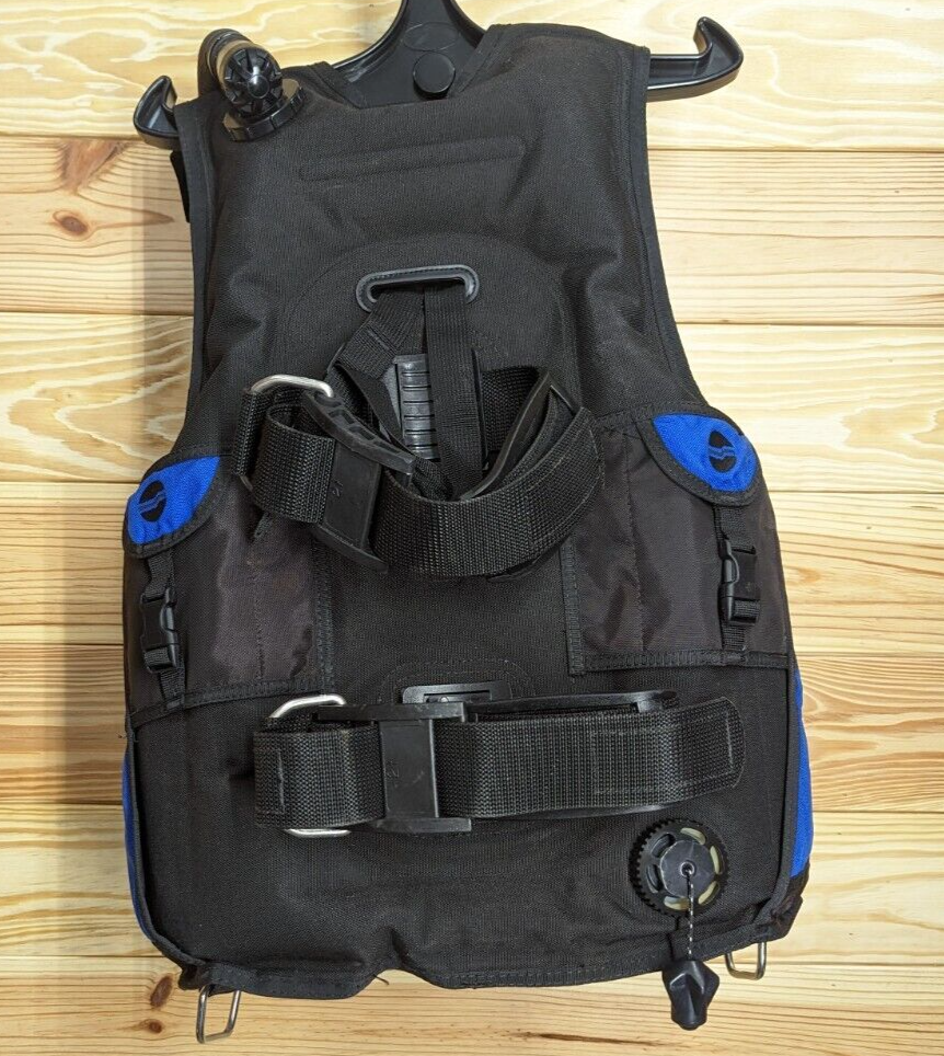 Sherwood Magnum Scuba Dive BC BCD Small Blue Black Buoyancy Compensator Vest