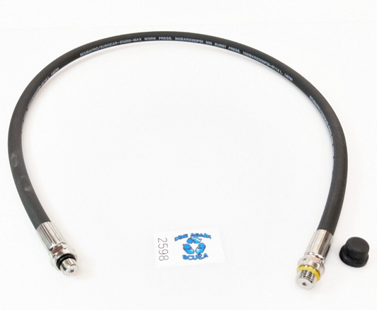 Scubapro 34" Male to Male Transfer / Fill Whip High Pressure HP Hose Scuba Dive