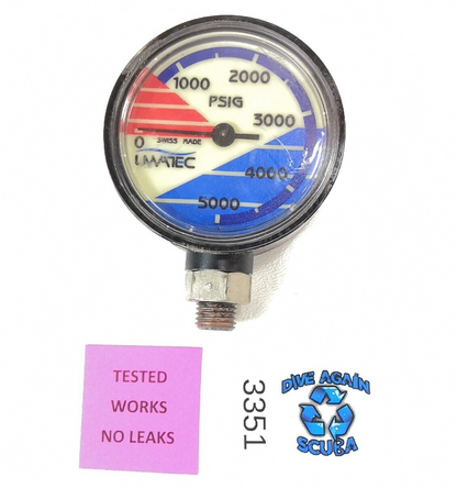 Uwatec PRESSURE GAUGE SPG MODULE 5000 PSI Scuba Dive Imperial              #3351