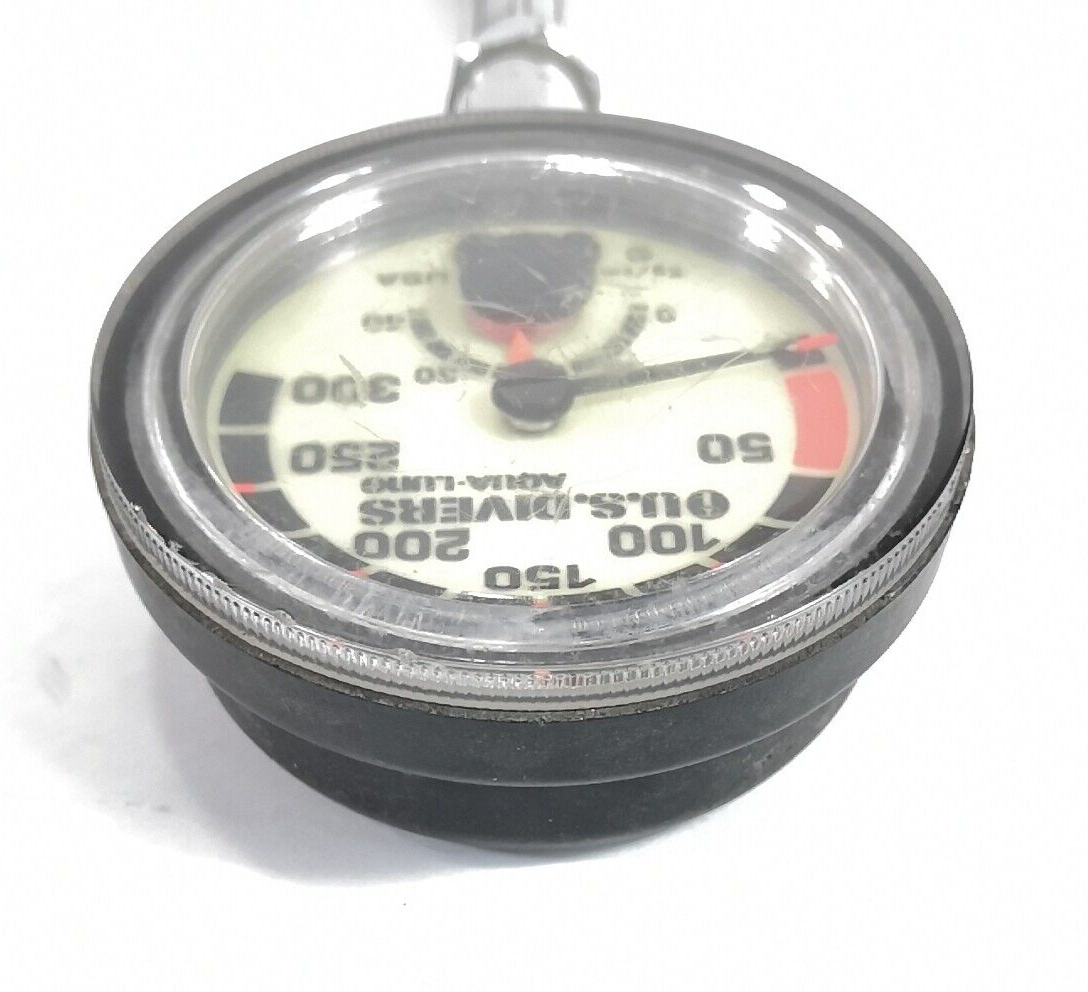 Aqua Lung US Divers 300 Bar Metric SPG Submersible Pressure Gauge Scuba Dive 220