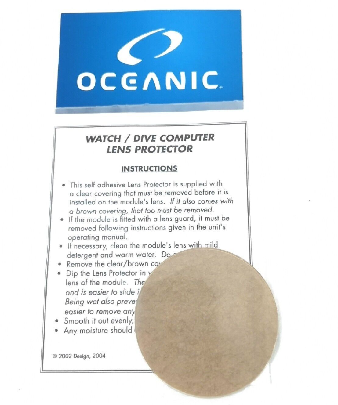 Oceanic OC1, OCS, F11 Lens Protector Cover Scuba Dive Computer Guard 04.8242.2