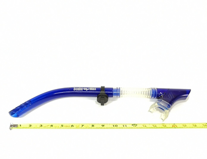 ScubaMax Air Supply Pro Snorkel Semi Dry Purge Adult Scuba Diving SK-205 CB Blue