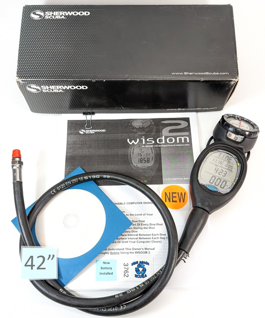 NEW Sherwood WISDOM 2 Air Integrated Scuba Dive Air & Nitrox Computer + Compass