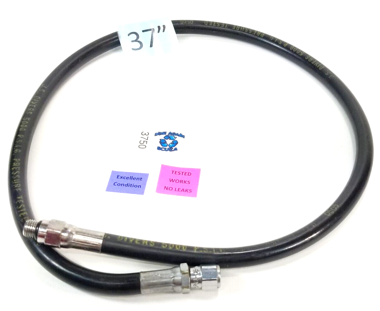 US Divers High Pressure HP Hose Scuba Computer SPG 37"  Standard 7/16" Threads