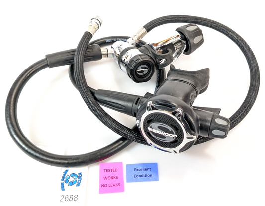 Sherwood SR1 Scuba Dive Regulator Set Yoke 1st First, + SR1 2nd Second Stage