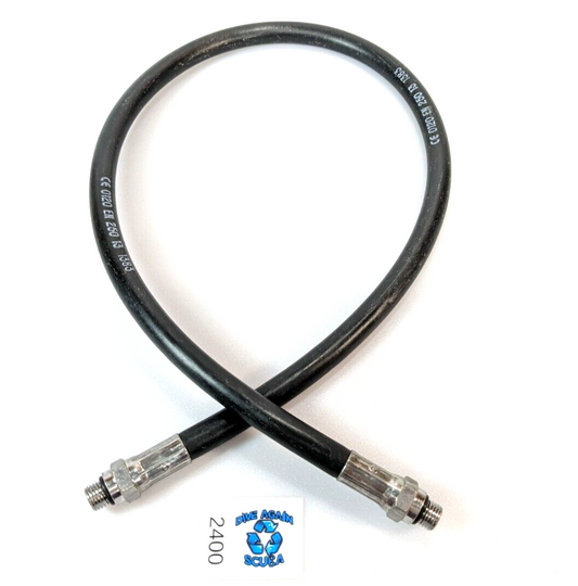 31" Male to Male Transfer / Fill Whip High Pressure HP Hose Scuba Dive 7/16"