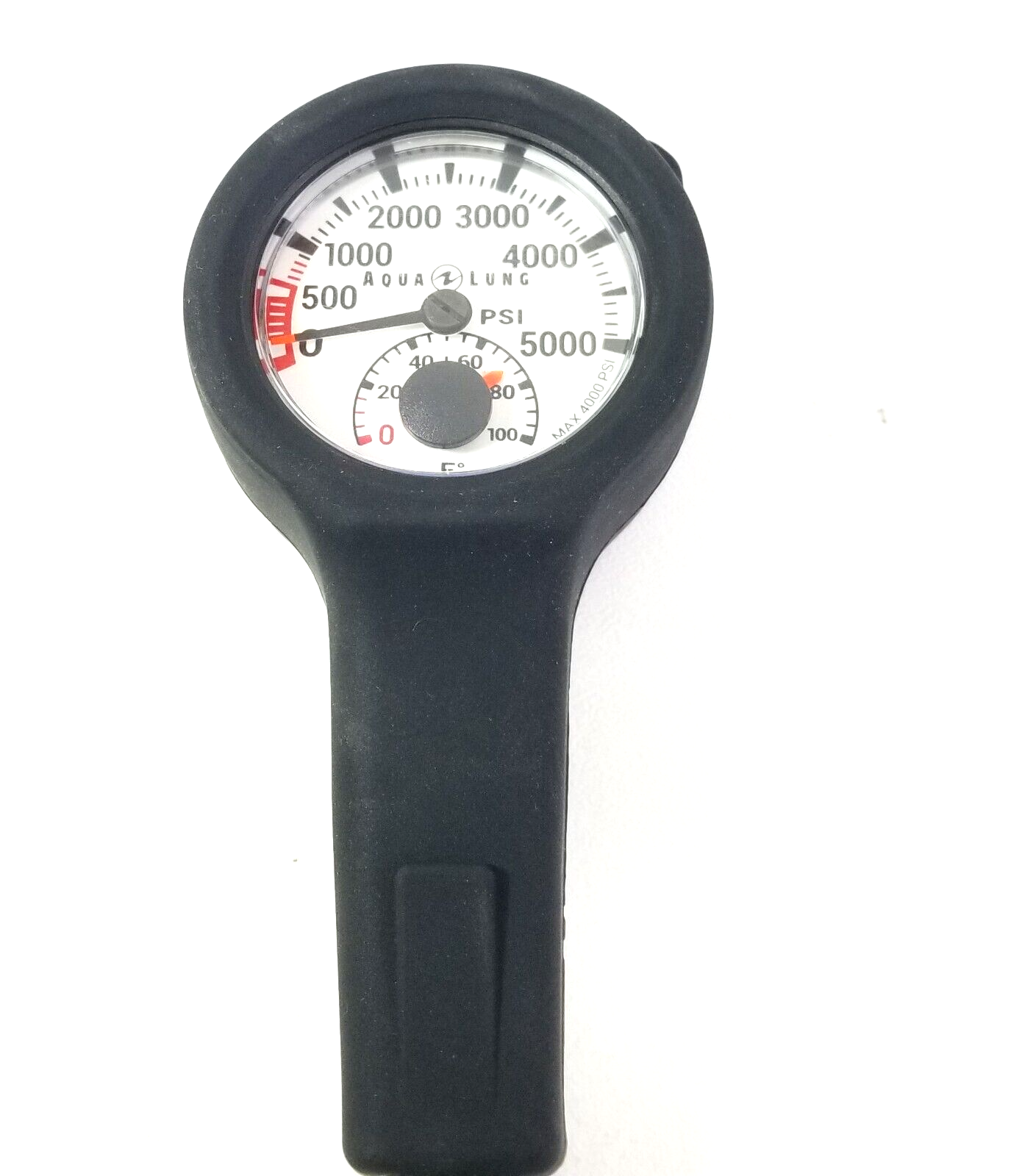 Aqua Lung 2" 5000 PSI SPG Submersible Pressure Gauge Scuba Dive w Boot NEW!