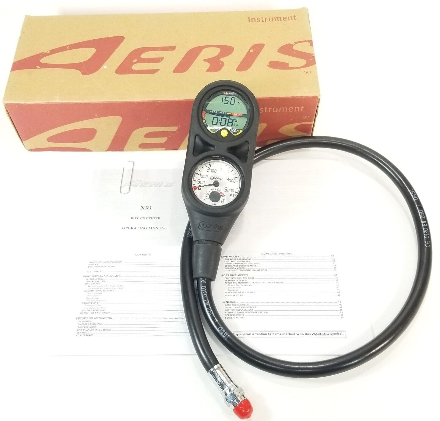 Aeris XR1 2 or 3 Gauge Computer Console Scuba Diving 5000 PSI Pressure Gauge