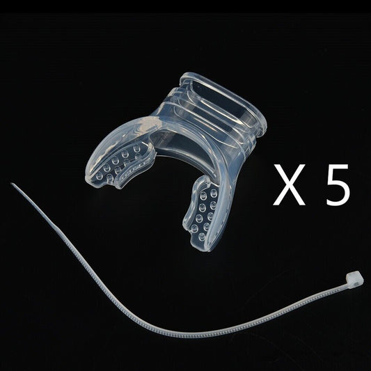 5x Clear Mouth Piece Lot Scuba Diving & Snorkel Bite 2nd Stage Regulator     USA