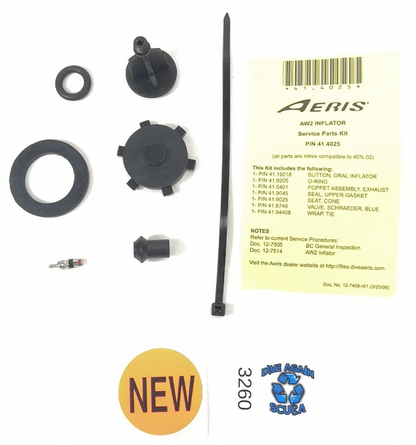 Oceanic Alliance, Aeris AW2 BC BCD Power Inflator Service Kit Scuba Dive 41.4025