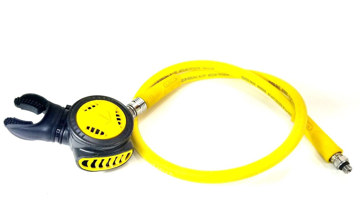 Apeks Egress Octo Second 2nd Stage Scuba Dive Regulator Yellow Octopus Slim