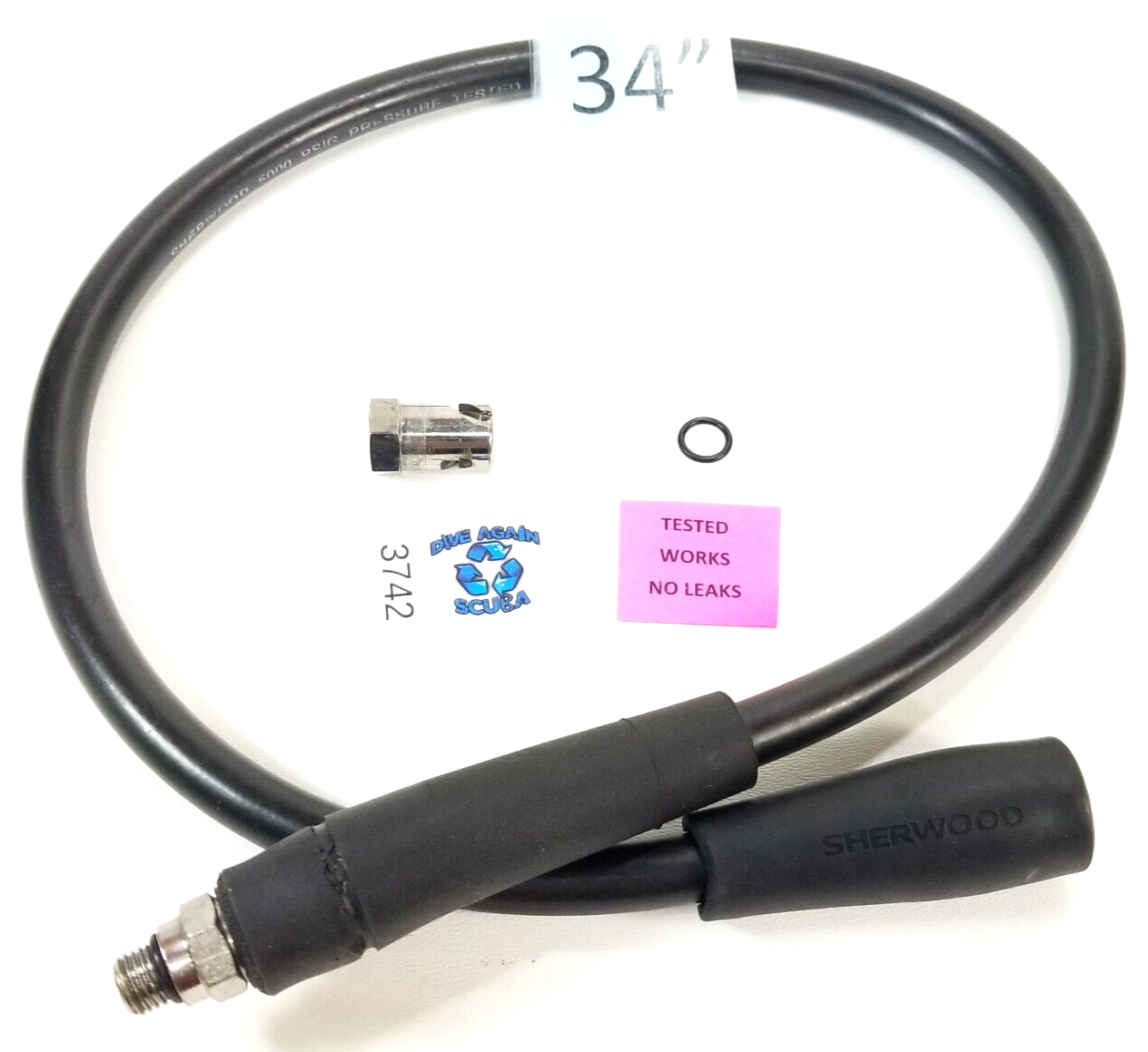 Sherwood Wisdom 1 2 3, Vision SCUBA COMPUTER QUICK DISCONNECT QD HP HOSE Oceanic