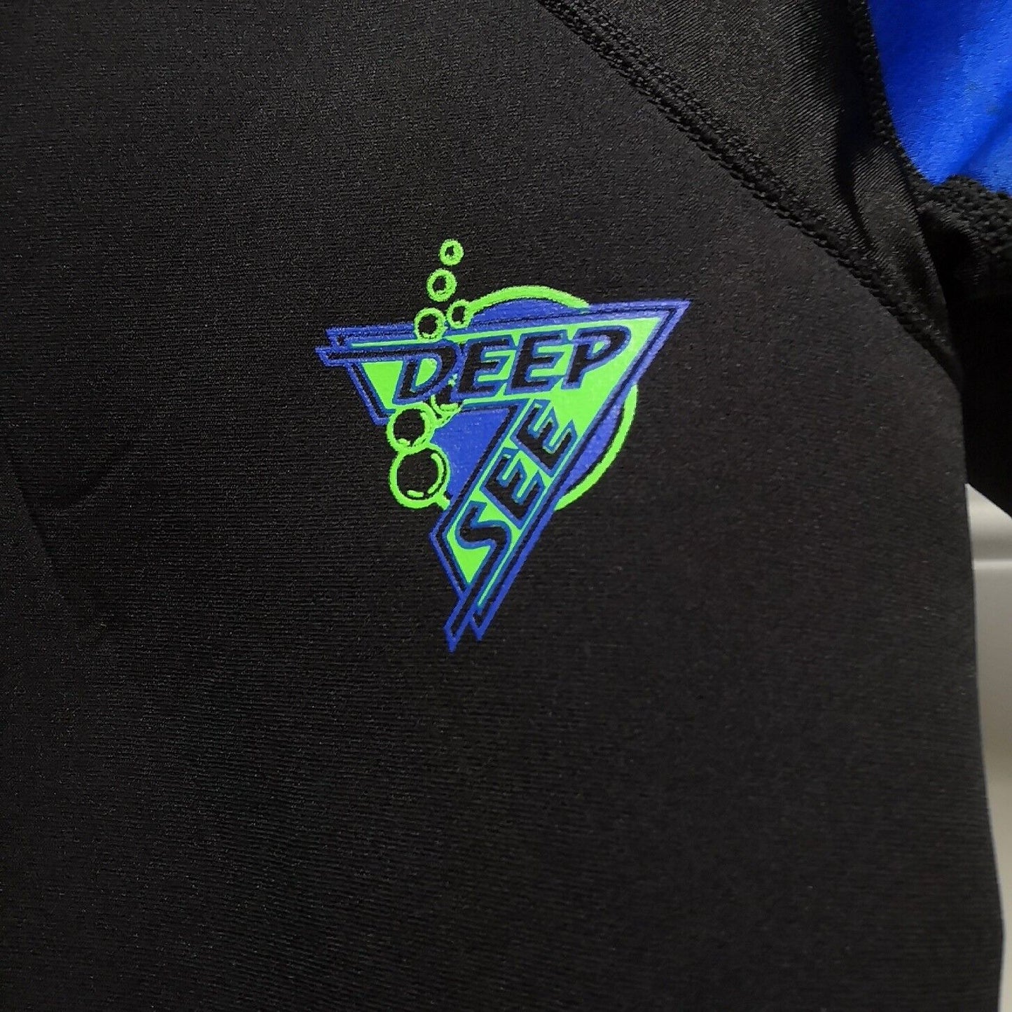 Deep See Youth 3mm Blue / Black Shorty Size Youth Large Scuba Dive WetSuit Kids